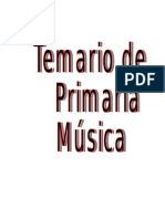 Temario de Música