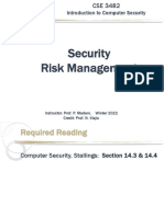 CSE3482 2022 SecurityRiskManagement