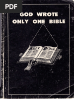 God Wrote Only One Bible - Jasper James Ray