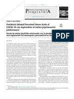 Pandemic-Related Perceived Stress Scale of COVID-19: An Exploration of Online Psychometric Performance