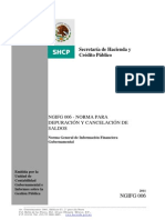 Ngifg006 Norma para Depuración y Cancelación de Saldos