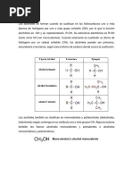 Nomenclatura de Alcoholes