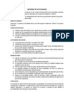 Informe de Actividades