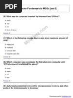 Computer Fundamentals Solved MCQs (Set-2)