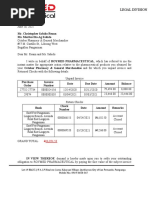 Mr. Christopher Sabido Reann Ms. Marites Dis-Ag Sabido: Legal Division