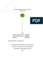 MAKALAH PENILAIAN DAN EVALUASI (Teknik Tes)