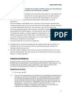 Caso Práctico Tema 1 "Analizar La Normativa de FPE y Extraer Las Características y Colectivos de La Formación A Impartir"