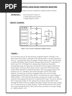 D-A Converter (Weighted Resistor Method)