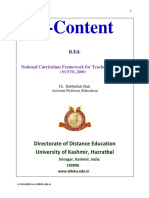 E-Content: Directorate of Distance Education University of Kashmir, Hazratbal