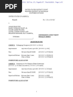 Superseding Indictment Penalty Sheet Adam Dean Fox COUNT 1: Kidnapping Conspiracy (18 U.S.C. 1201 (C) )