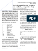 Solving First Order Ordinary Differential Equations Using Least Square Method A Comparative Study