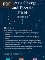 Electric Charge and Electric Field