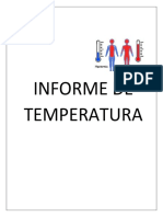 Informe de Temperatura