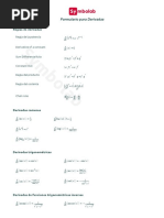 Formulario para Derivadas - Symbolab