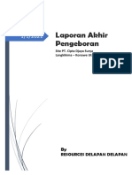 Laporan Akhir Pengeboran IUP Site PT. Cipta Djaya Surya (PT. CDS), Langkikima - Konawe Utara