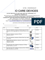 MRP Price List Physio 2021