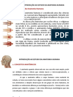 Introdução A Anatomia Humana I