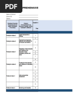 Comprehensive School Safety Monitoring Tool Baseline Data