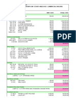 BILL OF MATERIALS SAMPLE One Storey Commercial BLDG