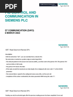 PID Control and Communication in Siemens PLC Day3