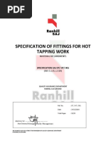 SPECIFICATION OF FITTINGS FOR HOT TAPPING WORK Material - Compressed