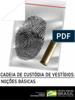 Apostila Curso Cadeia de Custódia de Vestígios Noções Básicas