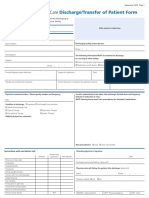 Discharge Transfer of Patient Form