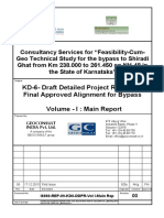 KD-6-Draft Detailed Project Report For Final Approved Alignment For Bypass Volume - I: Main Report