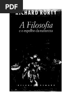 RORTY, Richard. A Filosofia e o Espelho Da Natureza. RJ, Relume Dumará, 1995