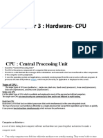 Chapter 3: Hardware-CPU