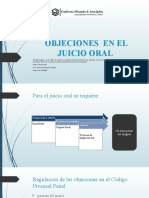 Objeciones en El Juicio Oral