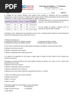 Lista 4 - Substância e Mistura