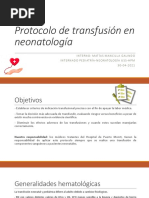 Transfusion Neonatologia MMancilla