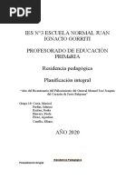 Residencia Primaria-Planificación para La Presencialidad