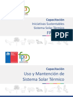 Capacitación Uso y Mantención Sistema Solar Térmico