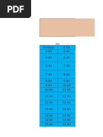 Horario T1