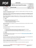 T&D-HSE-PRC-0006 Records Control Procedure