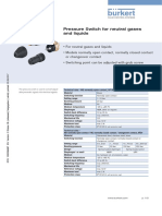 Pressure Switch For Neutral Gases and Liquids