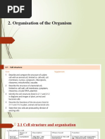 IGCSE Biology Organisation of The Organism Notes