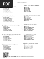 72 Mixed Tenses Test 7