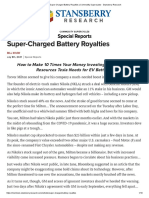 Super-Charged Battery Royalties - Commodity Supercycles - Stansberry Research