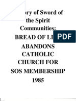 History of SOS Communities: BREAD OF LIFE 1985