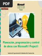 Planeación, Programación y Control de Obra Con Microsoft Project 2016