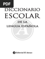 DICCIONARIO ESCOLAR (2 Ed - 1er Cap)