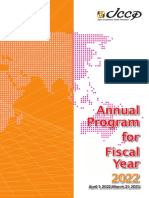 JCCP - Annual Program For FY2022 (Fixed Ver.) - 20220218