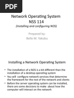 Installing and Configuring NOS