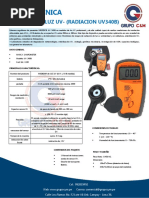 Ficha Tecnica Medidor de Luz Uv 340B