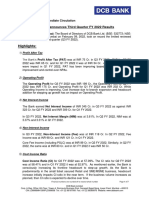 Highlights:: DCB Bank Announces Third Quarter FY 2022 Results