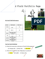 Noam Track and Field Portfolio Page Yr5