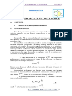 6°experimento Carga y Descarga de Un Condensador